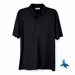 1253 Collars & Co Dress Collar Polo - Large - Black